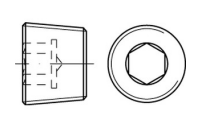 DIN 906 A4  keg.-Fein verschlussschrauben mit Innensechskant, mit kegeligem Feingewinde - Abmessung: M 12 x 1,5, Inhalt:  50 Stück