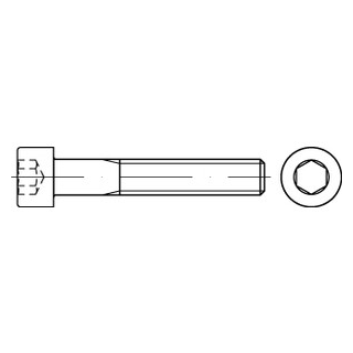 ISO 4762 - Zylinderschrauben mit Innensechskant, Vollgewinde - Edelstahl A4 - M1,6X6 - 1000 Stück