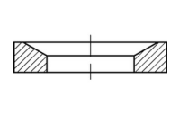 DIN 6319 A2 Form D Kegelpfannen - Abmessung: 14,2 x 24 x 6,2, Inhalt:  50 Stück