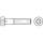 DIN 6912 A2 Zylinderschrauben mit Innensechskant, niedriger Kopf, mit Schlüsselführung - Abmessung: M 3 x 5, Inhalt:  1000 Stück