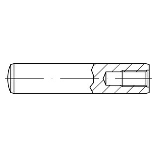 ISO 8733 1.4305 Zylinderstifte mit Innengewinde - Abmessung: 4 x 10, Inhalt:  100 Stück
