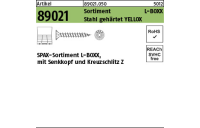Artikel 89021 Sortimente SPAX Seko-Z Oberfläche YELLOX SPAX-Sortimente L-BOXX mit Senkkopf, Kreuzschlitz Z - Abmessung: Montagekoffer, Inhalt: 1 Stück